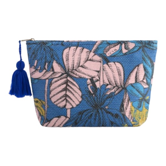 SHIRALEAH Blue Floral Tote and Zip Pouch Bundle NWT - Picture 4 of 10